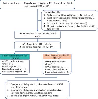 Diagnostic performance and clinical impact of blood metagenomic next-generation sequencing in ICU patients suspected monomicrobial and polymicrobial bloodstream infections